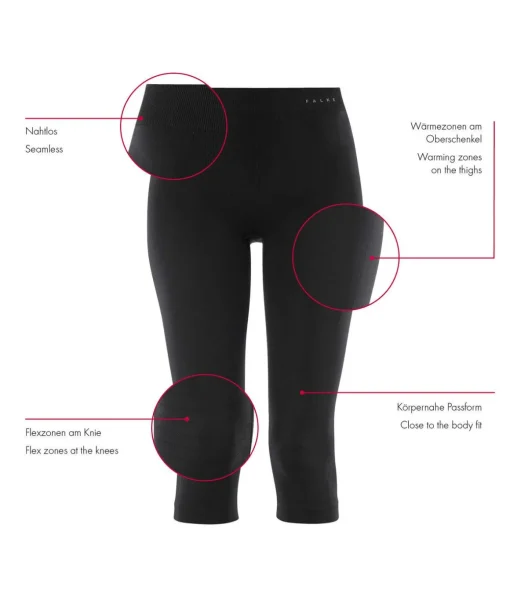Damen 3/4 Tights Warm