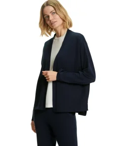 Damen Cardigan Collegekragen