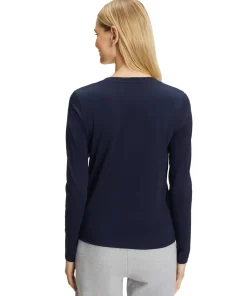 Damen Langarmshirt V-Ausschnitt