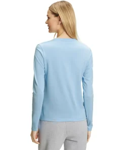 Damen Langarmshirt V-Ausschnitt