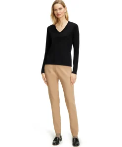 Damen Langarmshirt V-Ausschnitt