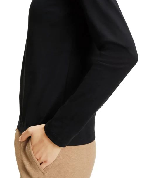 Damen Langarmshirt V-Ausschnitt