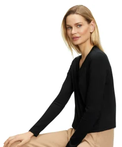Damen Langarmshirt V-Ausschnitt