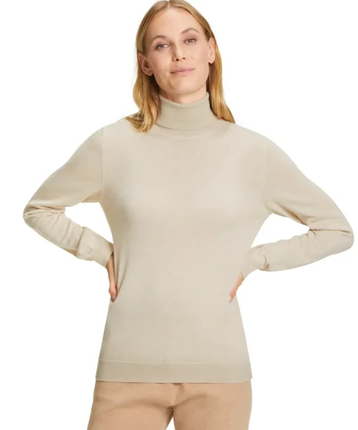 Damen Pullover Rollkragen
