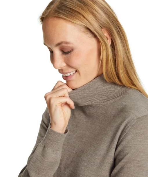 Damen Pullover Rollkragen