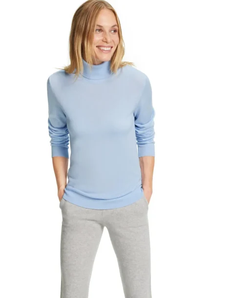 Damen Pullover Rollkragen