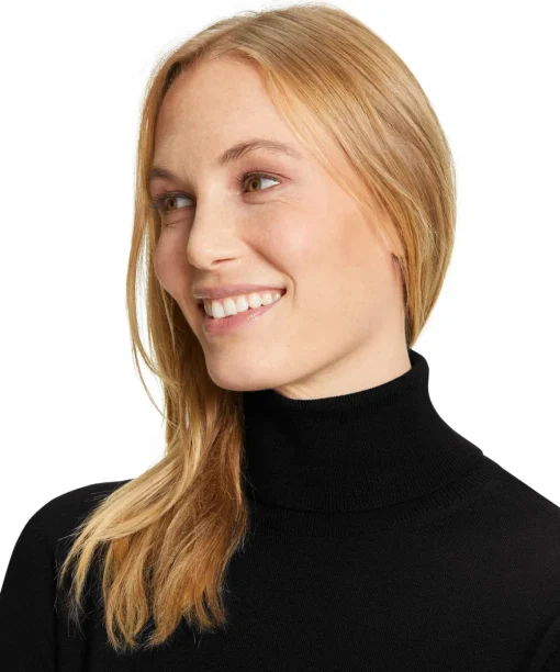 Damen Pullover Rollkragen