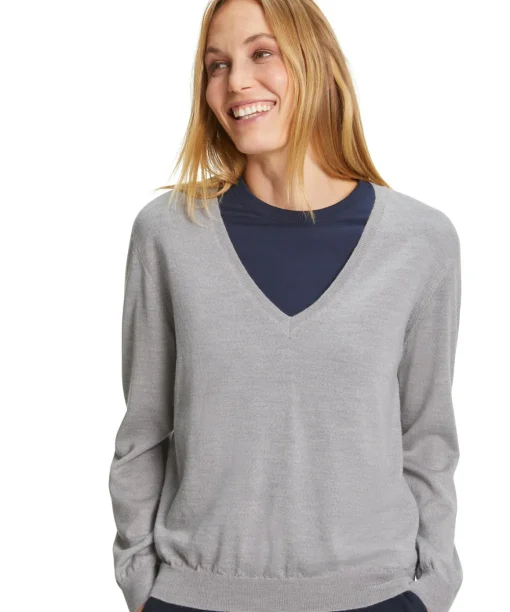 Damen Pullover V-Ausschnitt