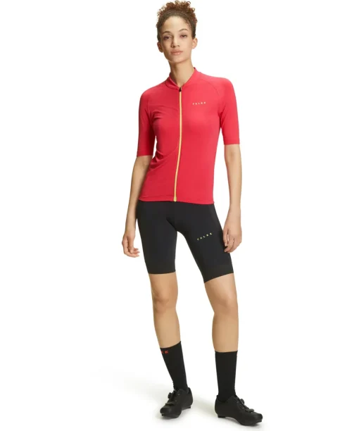 Damen T-Shirt Collegekragen