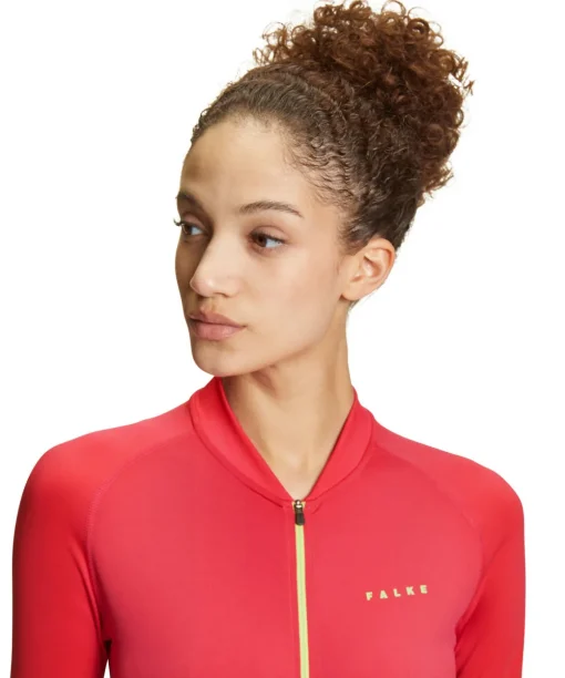 Damen T-Shirt Collegekragen