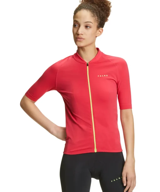 Damen T-Shirt Collegekragen