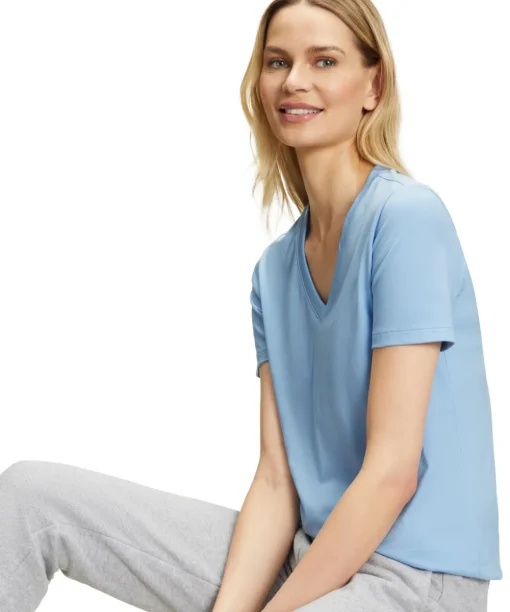 Damen T-Shirt V-Ausschnitt