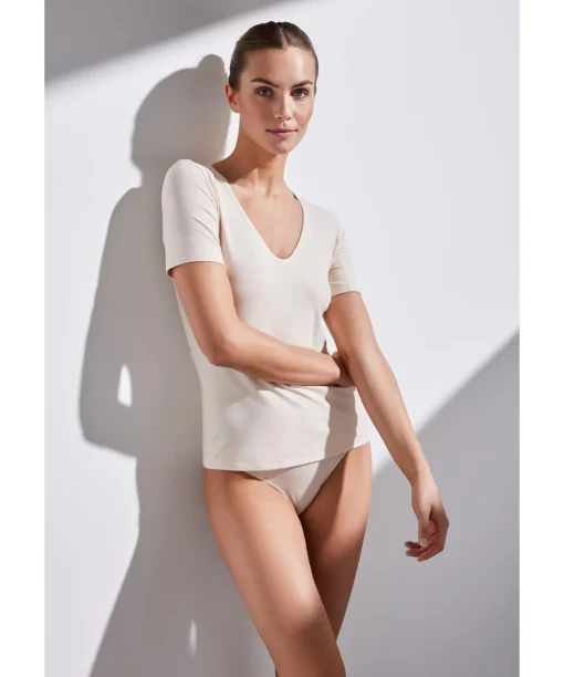Damen T-Shirt V-Ausschnitt Climate Control