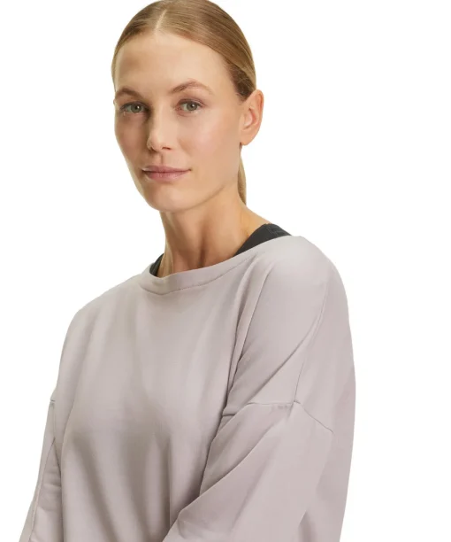 Damen Yoga Sweat U-Boot-Ausschnitt