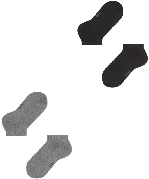 Happy 2-Pack Kinder Sneakersocken