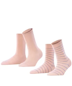 Happy Stripe 2-Pack Damen Socken