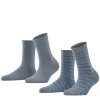 Happy Stripe 2-Pack Damen Socken