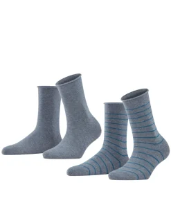 Happy Stripe 2-Pack Damen Socken