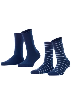 Happy Stripe 2-Pack Damen Socken