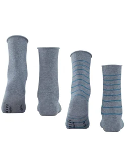 Happy Stripe 2-Pack Damen Socken