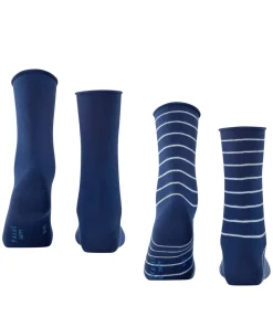 Happy Stripe 2-Pack Damen Socken