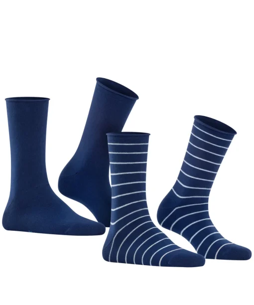 Happy Stripe 2-Pack Damen Socken