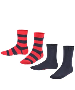 Happy Stripe 2-Pack Kinder Socken