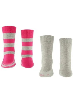 Happy Stripe 2-Pack Kinder Socken