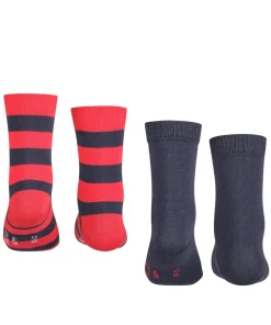 Happy Stripe 2-Pack Kinder Socken