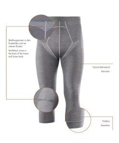 Herren 3/4 Tights Wool-Tech