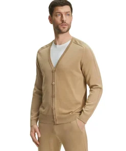 Herren Cardigan Collegekragen