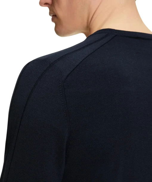 Herren Cardigan Collegekragen