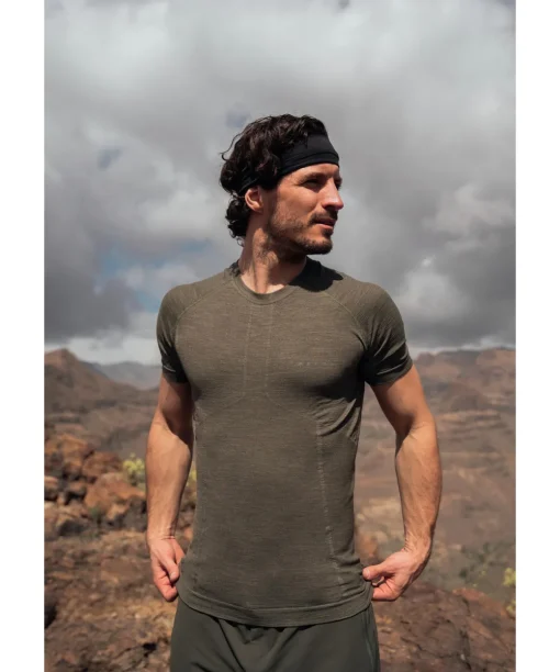 Herren Kurzarmshirt Wool-Tech Light
