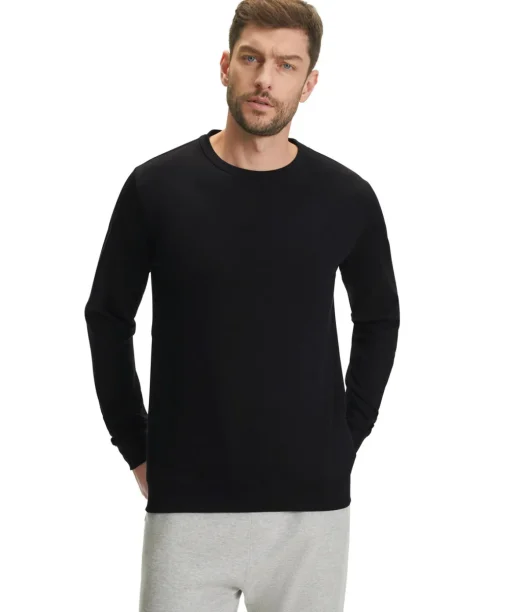 Herren Langarmshirt Rundhals