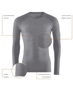 Herren Langarmshirt Wool-Tech Light