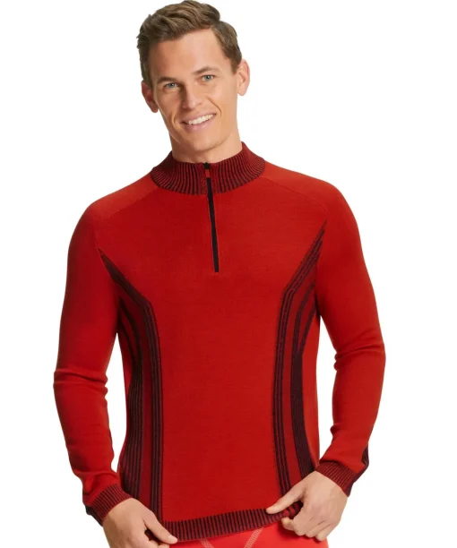 Herren Skiing Pullover Troyer