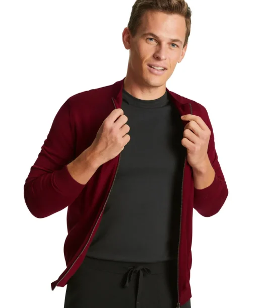Herren Zip-Jacke Stehkragen