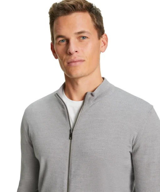 Herren Zip-Jacke Stehkragen
