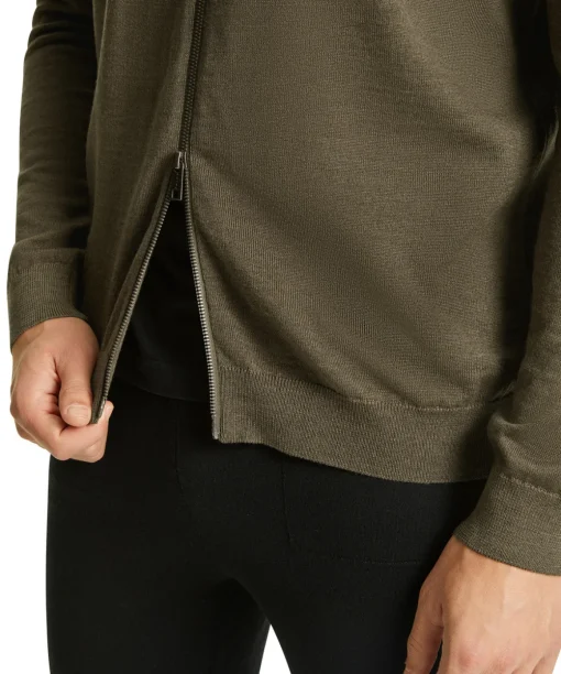 Herren Zip-Jacke Stehkragen