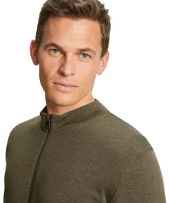 Herren Zip-Jacke Stehkragen