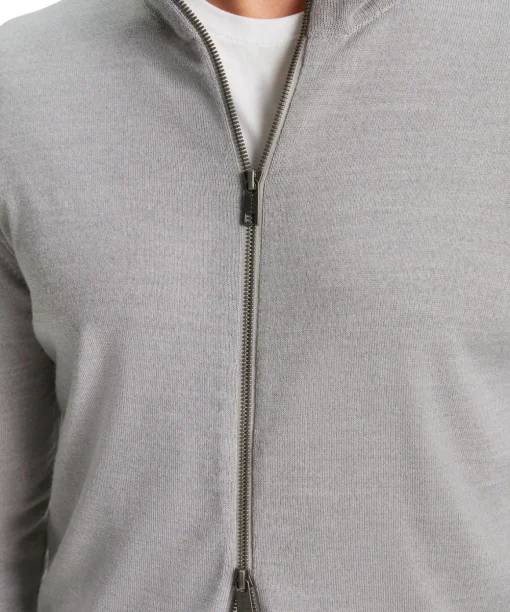 Herren Zip-Jacke Stehkragen