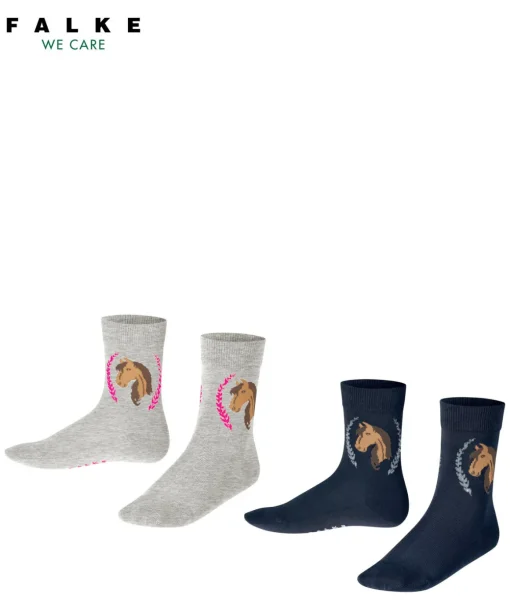 Horse 2-Pack Kinder Socken