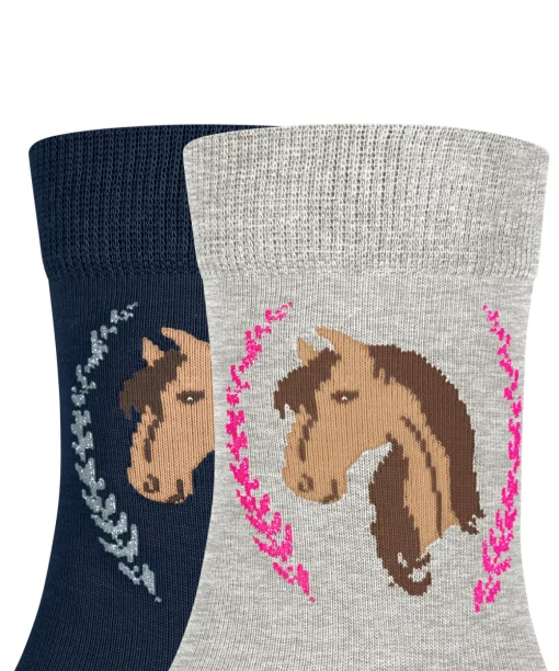 Horse 2-Pack Kinder Socken