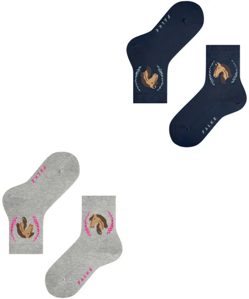 Horse 2-Pack Kinder Socken