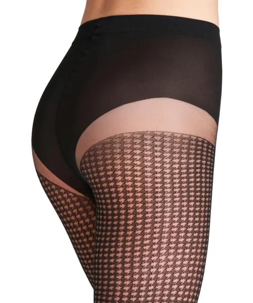 Houndstooth 15 Den Damen Strumpfhose