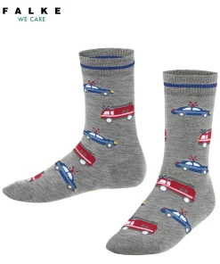 Police And Fire Cars Kinder Socken