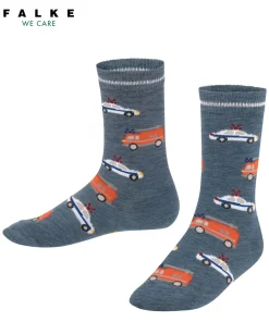 Police And Fire Cars Kinder Socken