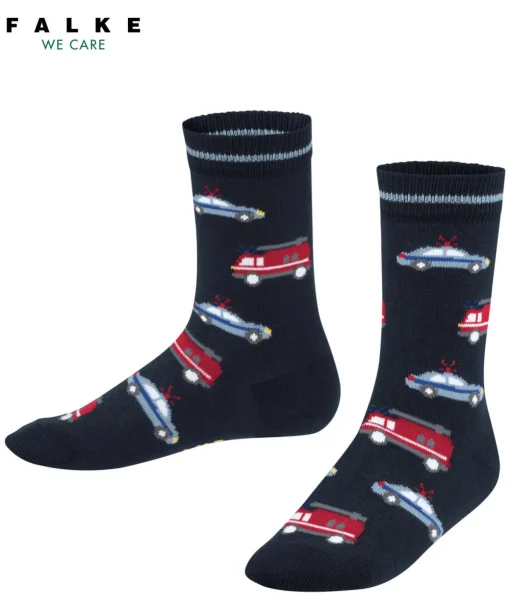 Police And Fire Cars Kinder Socken