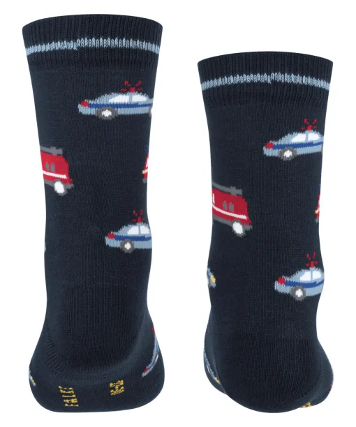 Police And Fire Cars Kinder Socken
