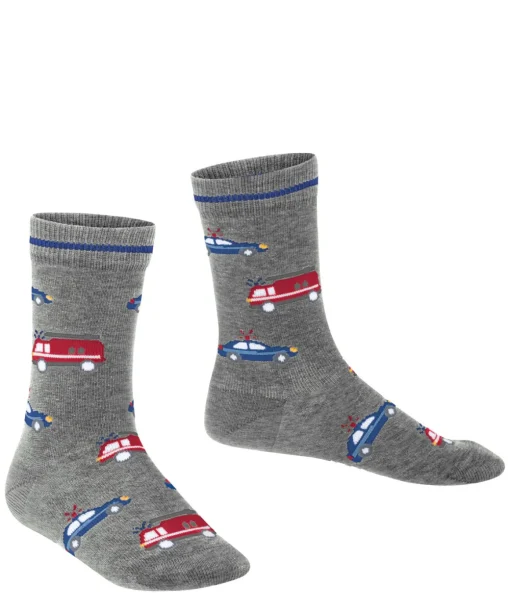 Police And Fire Cars Kinder Socken